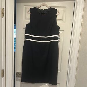 Elegant Black and White Dress